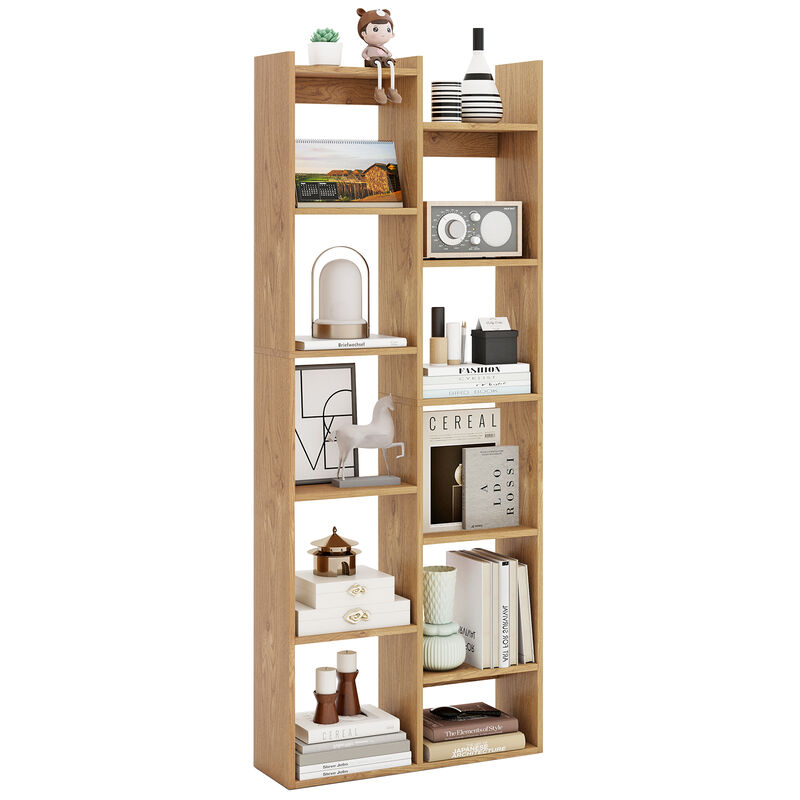 11-Tier Modern Bookcase with Anti-Tipping Kit for Home or Office Organization