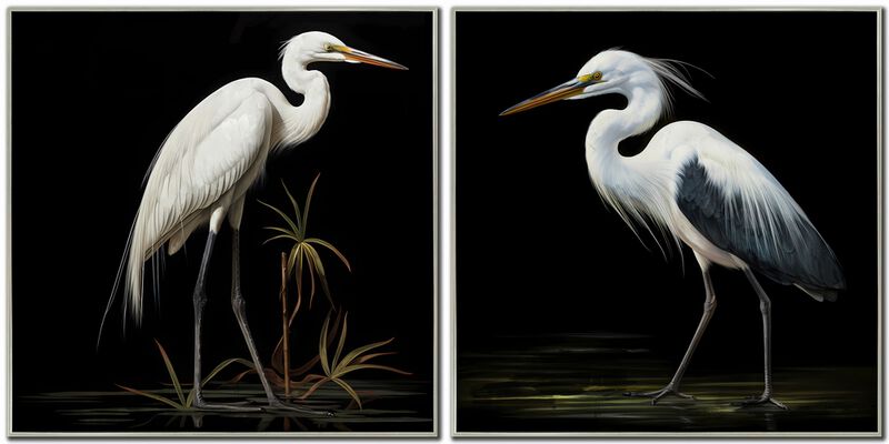 Midnight Heron (Set of 2) image number 0