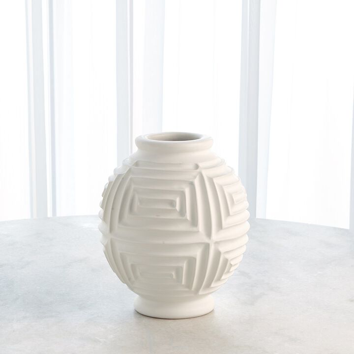 Maze Vase White- Short