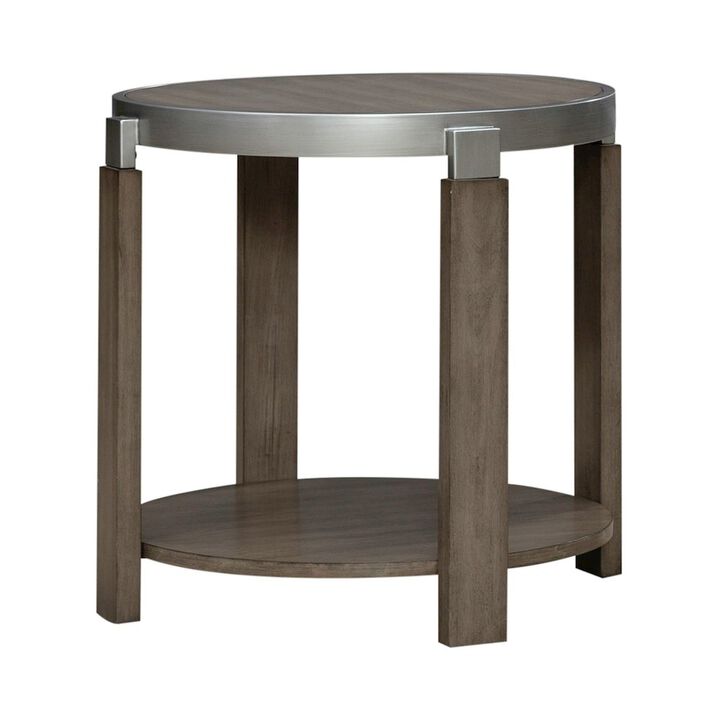 Liberty Furniture Sutton End Table for Living Room - Bleached Sand