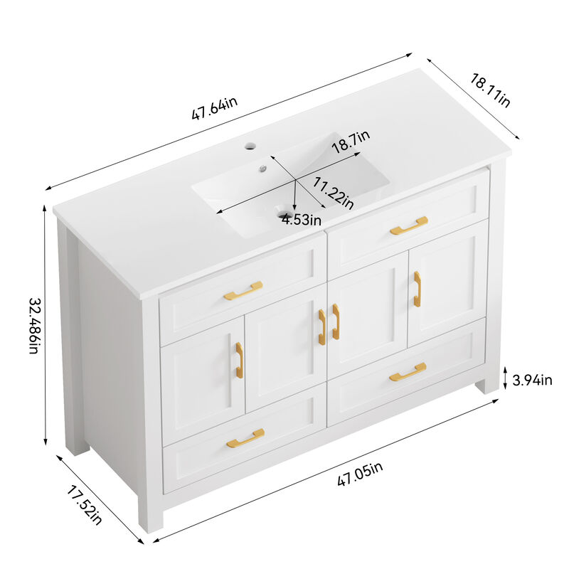 Nafvas 48" Bathroom Vanity image number 8