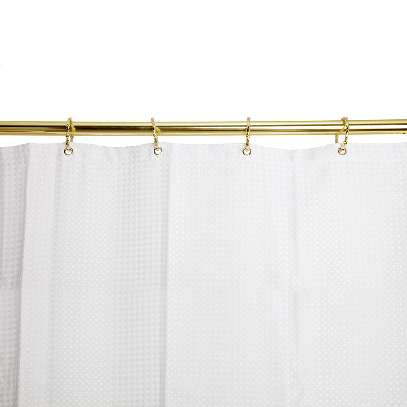 Zinc Twisted Shower Curtain Hooks, Set of 12 image number 2
