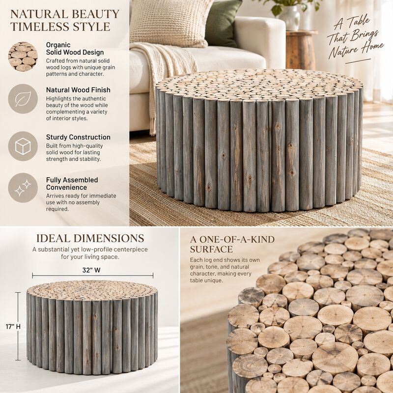 Marelique Wood-Stick Coffee Table image number 4