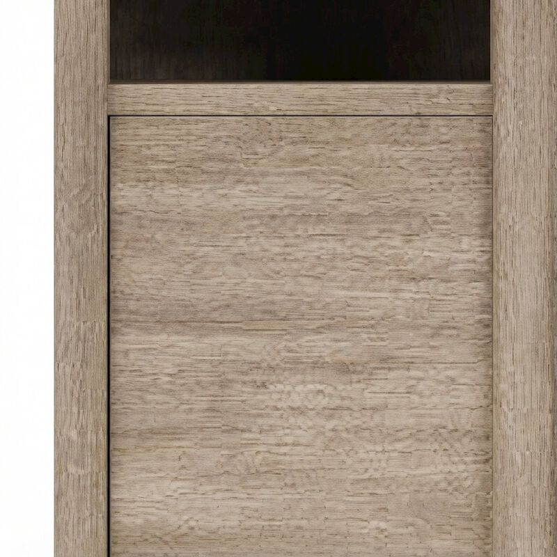 Rubberwood and Mindi Veneer Transitional Casual Sofa Console Table, Sand image number 6