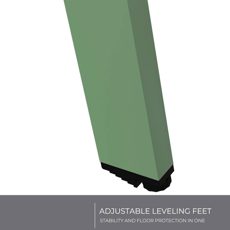 Mondawe Outdoor Side Table,Galvanized Iron Coated Finish,Adjustable Foot Pads,Rust And UV Resistant