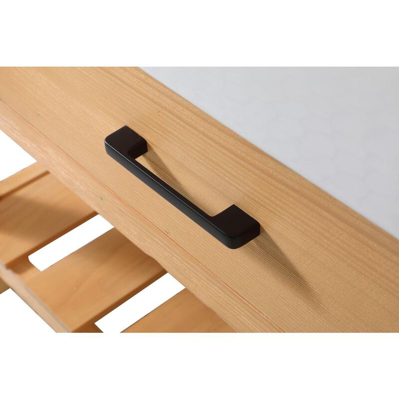 Elegant Kitchen and Bath 42 inch Single bathroom vanity in natural wood