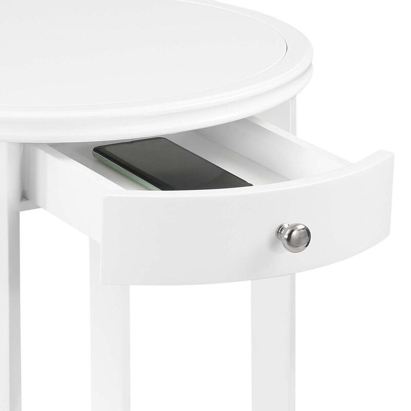 Convenience Concepts American Heritage Baldwin 1 Drawer End Table with Shelf