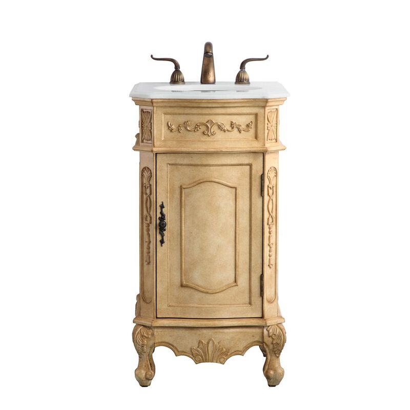 Elegant Kitchen and Bath 24 inch Single Bathroom vanity in Antique Beige