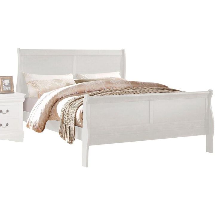 Louis Philippe Queen Bed in White