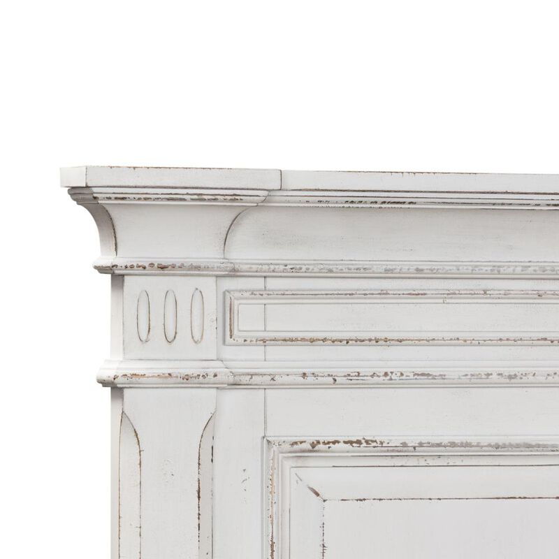 Liberty Furniture Abbey Park King Panel Headboard in Antique White image number 4