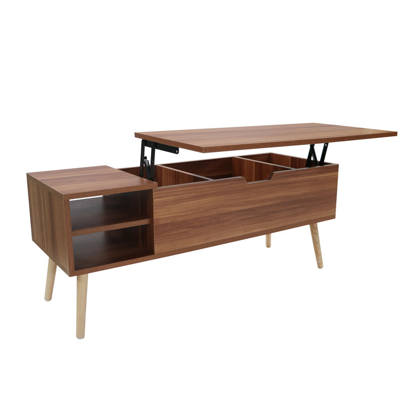 Hivvago Lifting Top Living Room Coffee Table and Hidden Storage Cabinet
