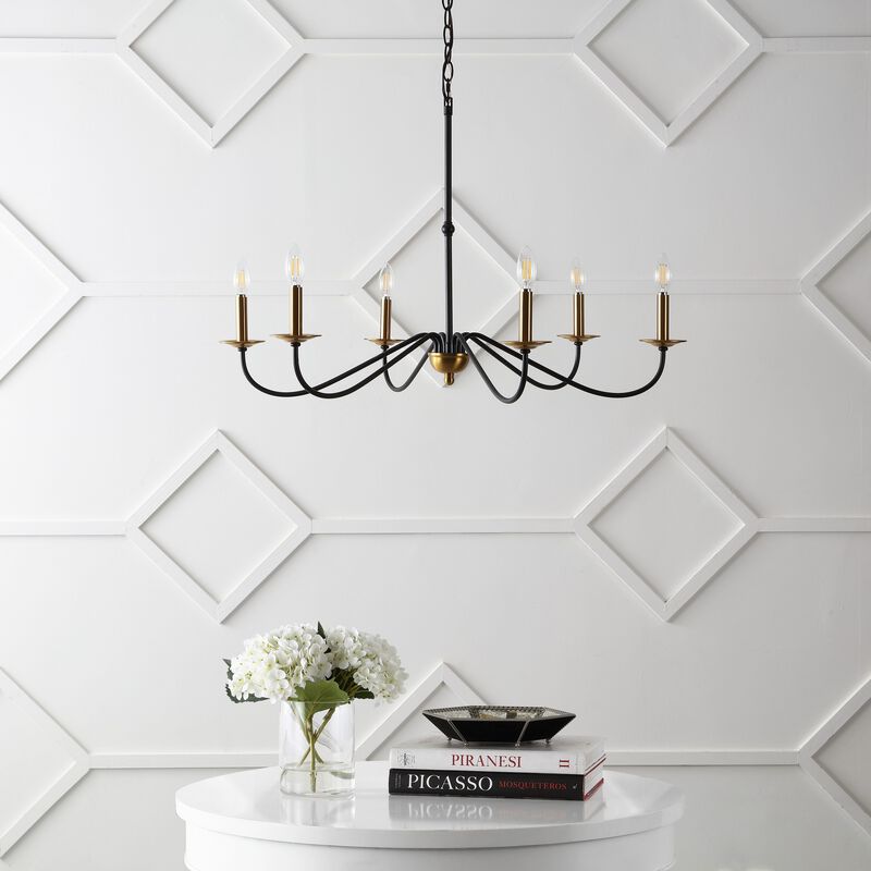 Wicklow Bohemian Farmhouse Iron LED Chandelier