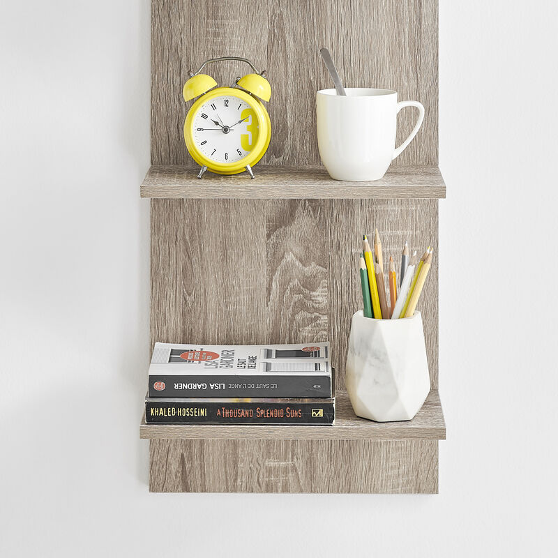 Five-Tier Wide Column Wall Shelf