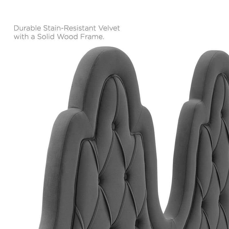 Modway - Augustine Tufted Performance Velvet Twin Headboard image number 5
