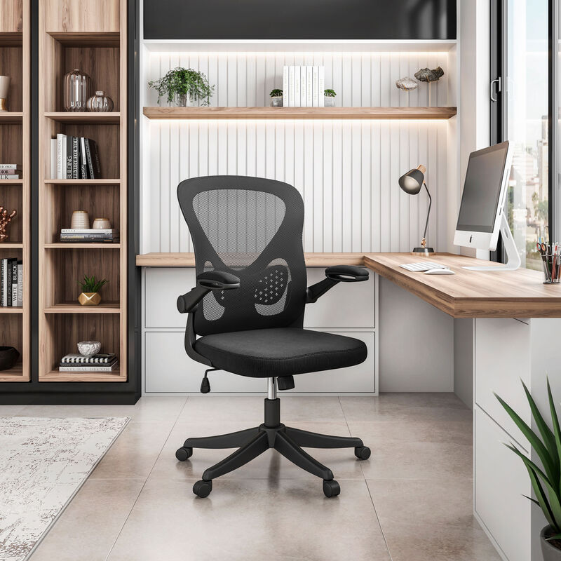 Streamdale Mesh Task Office Chair With Flip-Up Arms