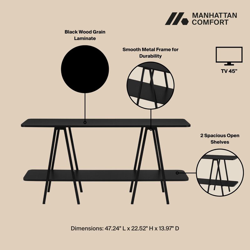 Celine Black Console Table