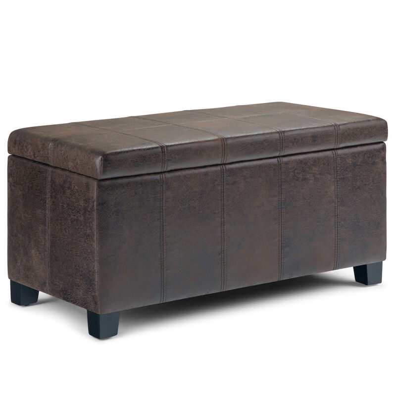 Simpli Home Dover Storage Ottoman Bench image number 0