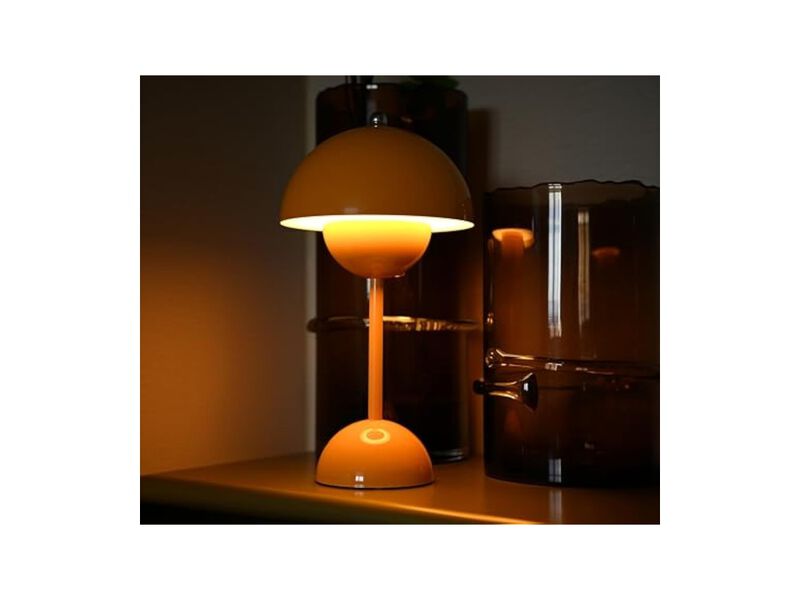 Rechargeable Cordless Dimmable Modern Flower Mushroom Lamp For Bedroom Desk image number 3