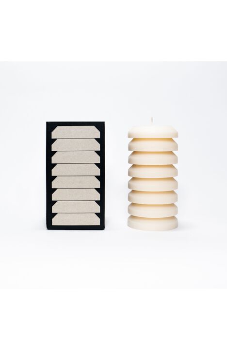 Woody Pillar Candle