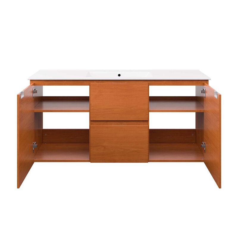 Scenic 48" Wall-Mount Bathroom Vanity image number 5