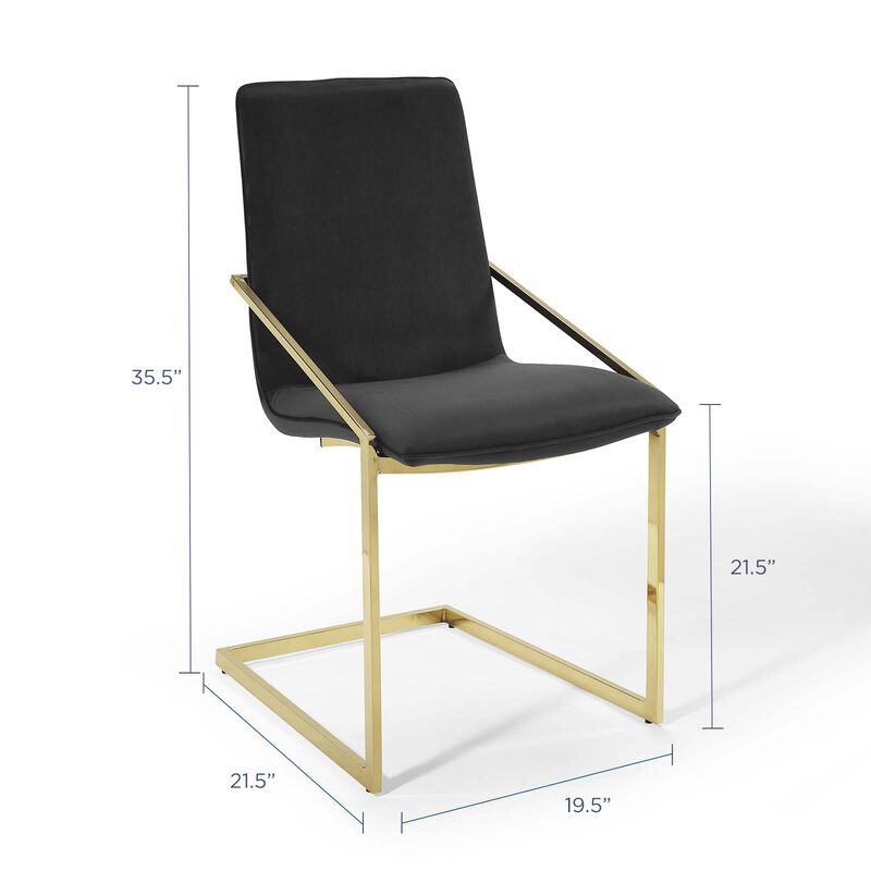 Pitch Performance Velvet Dining Armchair image number 1