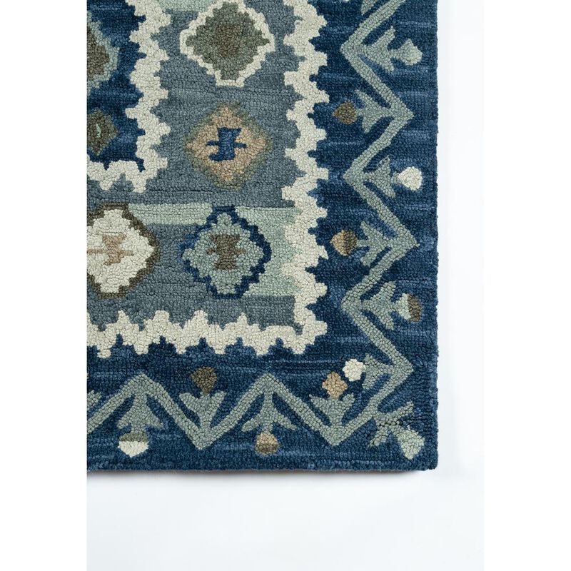 Momeni Traditional Rectangle Area Rug, Blue, 5' X 8'