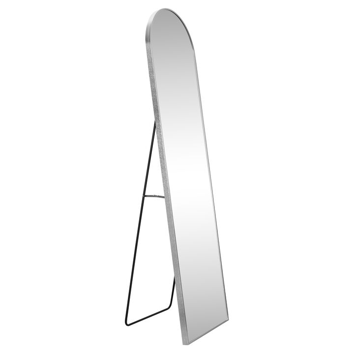 Adrian Large Arched Metal Framed Floor Full-Length Mirror