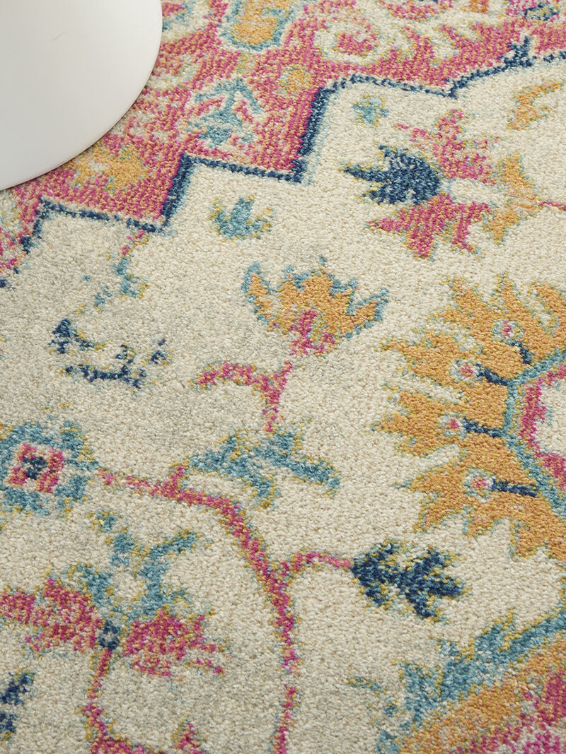 Passion PSN25 Ivory/Pink 5' x Round Rug image number 7
