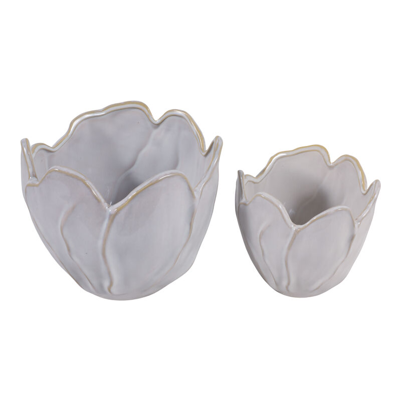 S/2 Flower Shaped Planters image number 4
