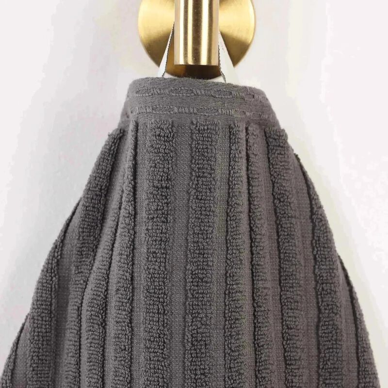 2-Piece Cotton Ribbed Bath Towel Set &ndash; Plush and Quick-Dry image number 2