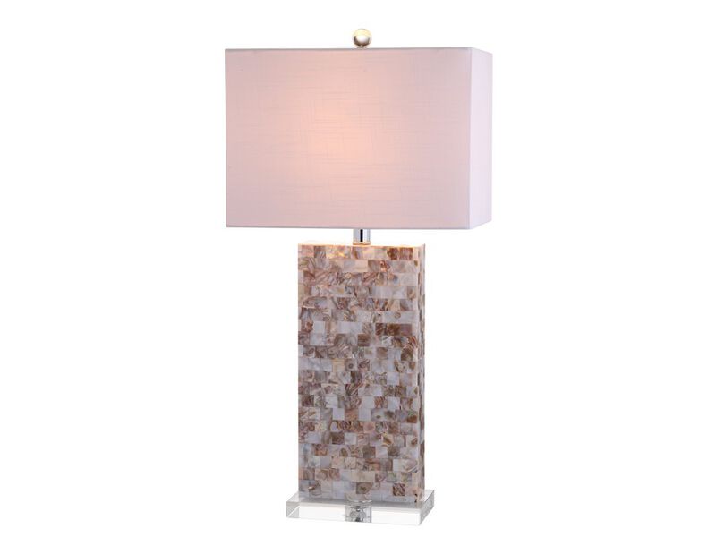 Cannon Seashell and Crystal LED Table Lamp