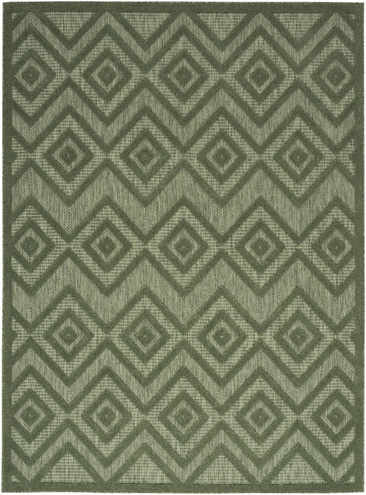 HomeRoots Geometric Indoor Outdoor Area Rug