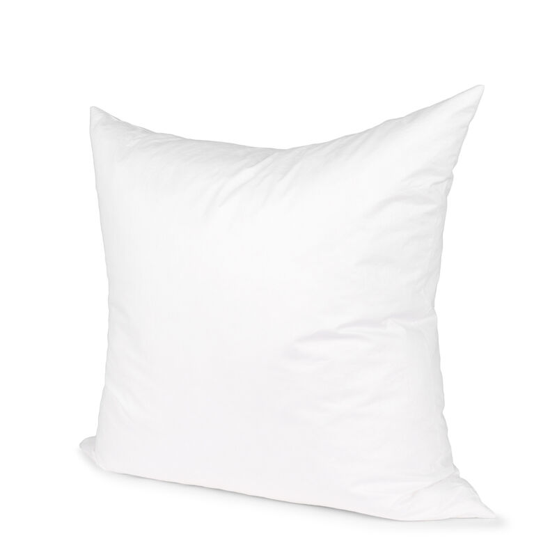 HomeRoots 20" White Cotton Down Blend Throw Pillow Insert image number 0