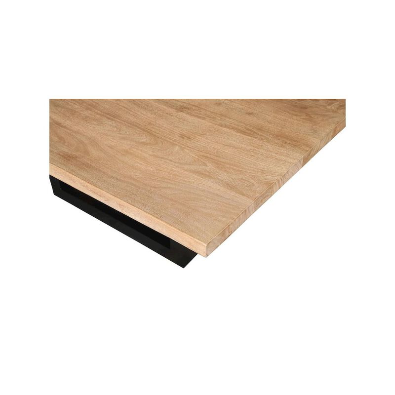 Logan 60 Square Dining Table In Natural Finish