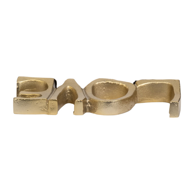 Metal 8" Love Sign, Gold image number 5