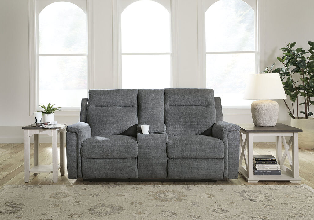 Barnsana PWR Recline Loveseat W/Console