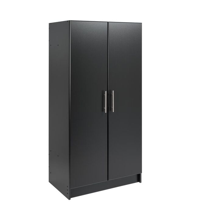 Prepac Elite 32 Wardrobe Cabinet, Black