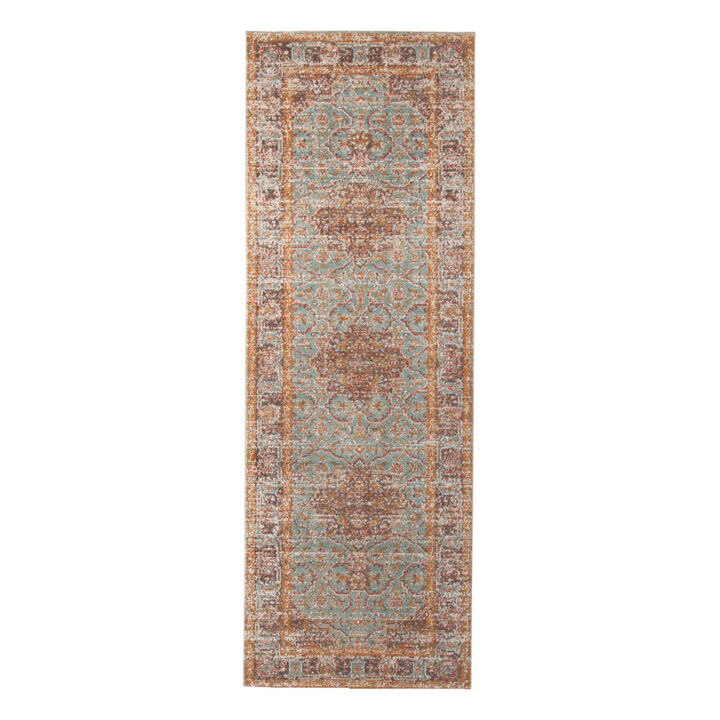 HomeRoots Medallion Runner Rug