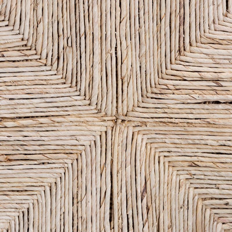 bali & pari Fika Wishbone Dining Chair with Handwoven Seagrass Seat - Mahogany Wood Frame Armchair for Modern Coastal Dining Rooms, Black image number 6