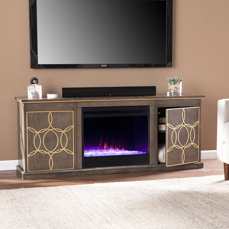 Purley Color Changing Fireplace Console