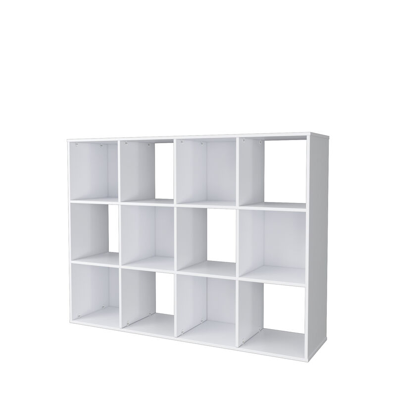 34.96 in. Tall Wood 3-Shelf Etagere Bookcase image number 2