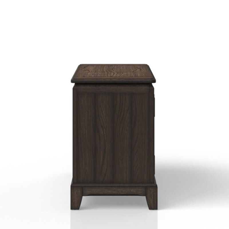 Brown Wood Credenza Storage Cabinet with 1  Drawer and 2 Shelves for Living Room image number 6