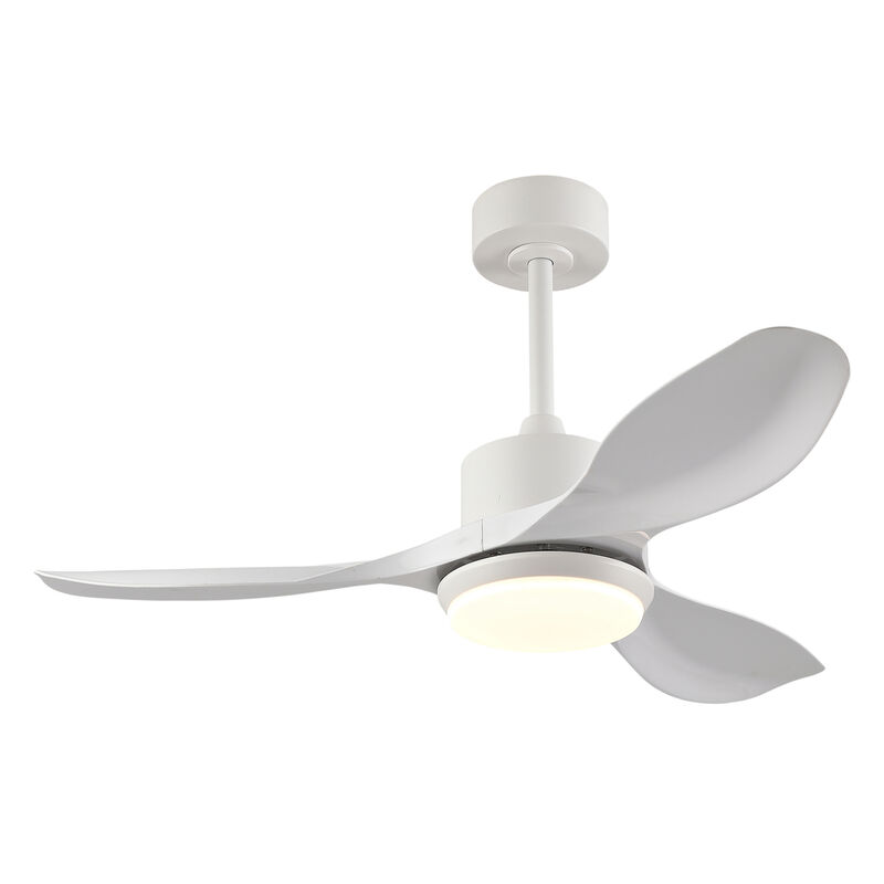 ELEMENT ACE 42-Inch Ceiling Fan with Integrated Dimmable LED Lighting, Reversible DC Motor, Remote Control, Silent Operation, Sloped Ceiling Compatible for Home Cooling and Lighting image number 9