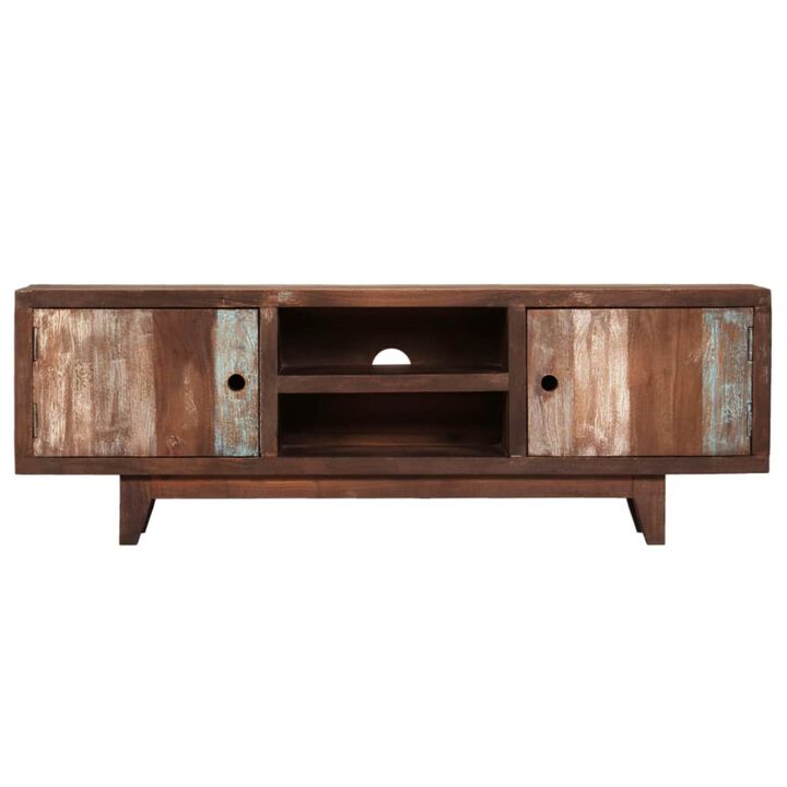 vidaXL TV Cabinet Solid Acacia Wood Vintage 46.5"x11.8"x15.7"