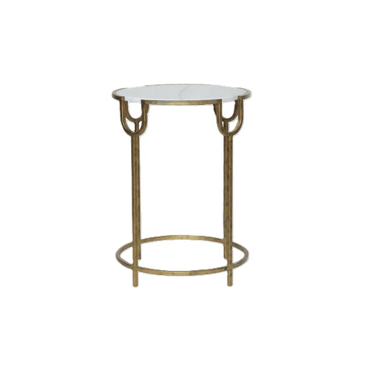 Aurora Marble Accent Table