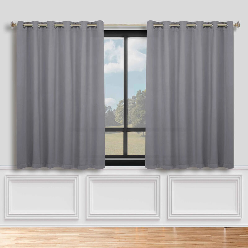 Room Darkening Window Curtain Panels Set of 2 Modern Style image number 2
