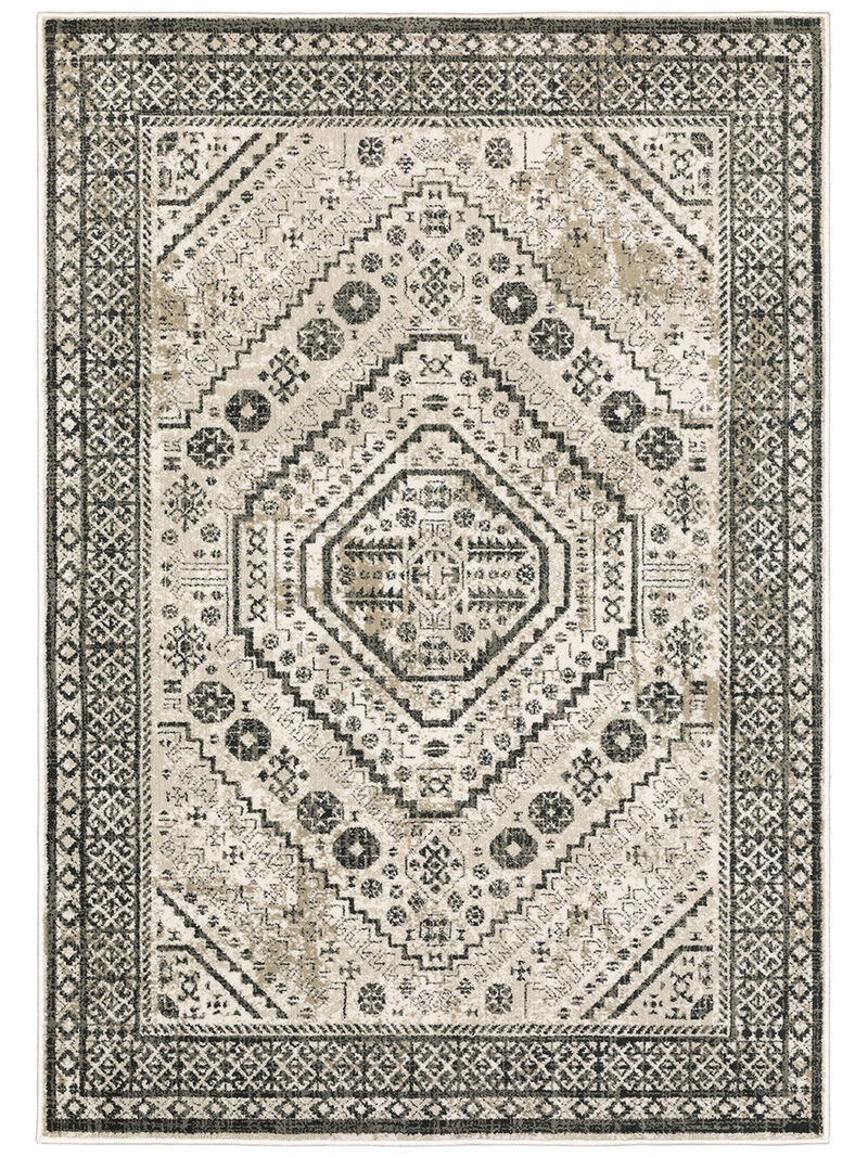 Georgia 3'10" x 5'5" Ivory Rug