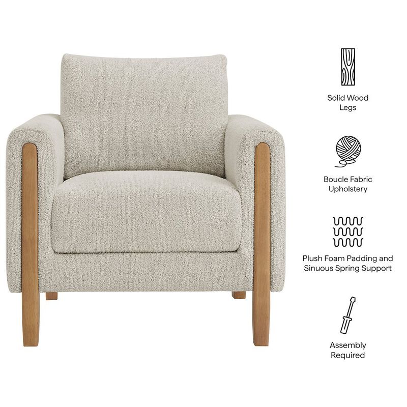 Hawken Boucle Fabric Accent Armchair image number 2