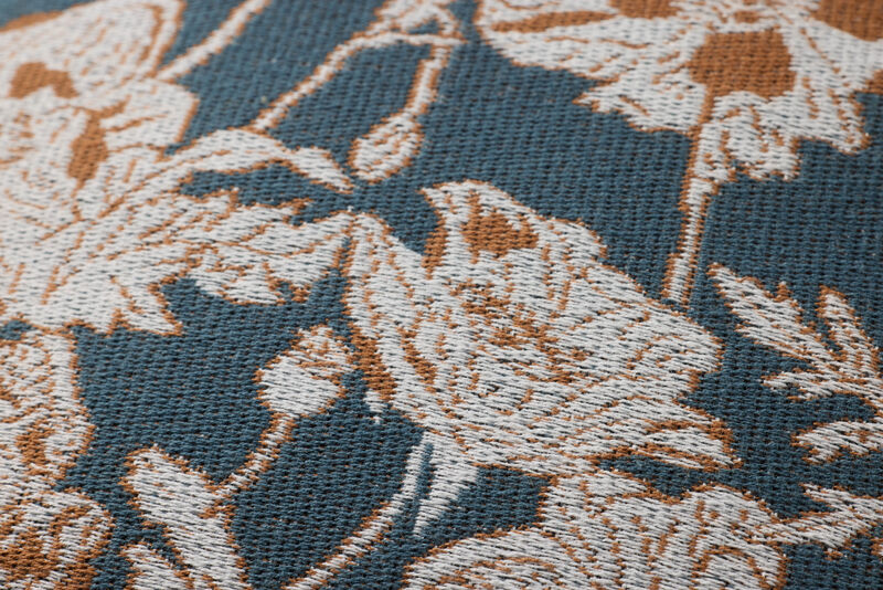 Matilda Blue/Orange 18''x18'' Cover w/ Down Pillow image number 3