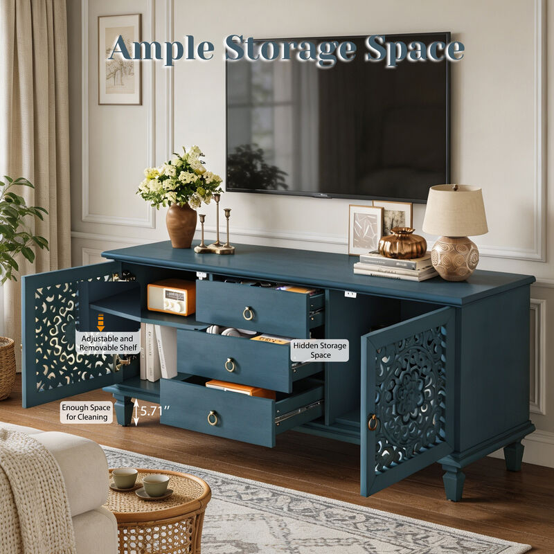 Zuggor Retro TV Stand Sideboard image number 6